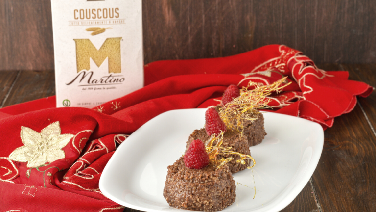Budino di couscous e cioccolato