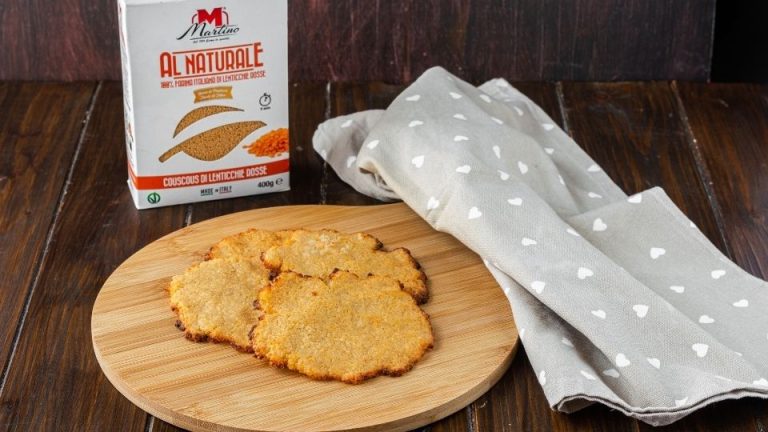 Sfogliatine di couscous di lenticchie rosse