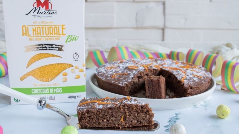 Migliaccio al cioccolato con couscous