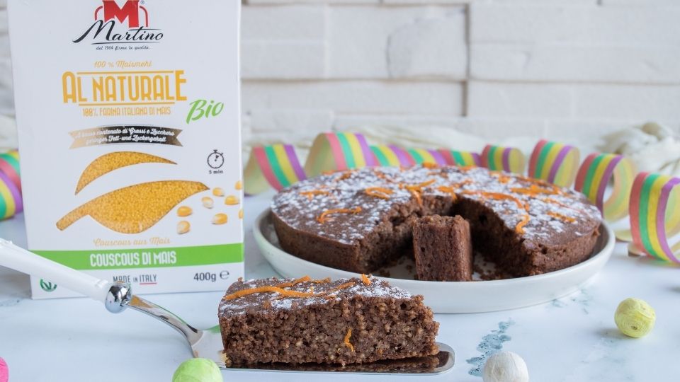 Migliaccio al cioccolato con couscous