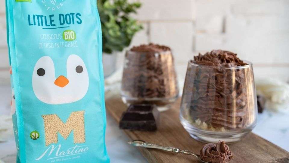 Mousse al cioccolato con couscous