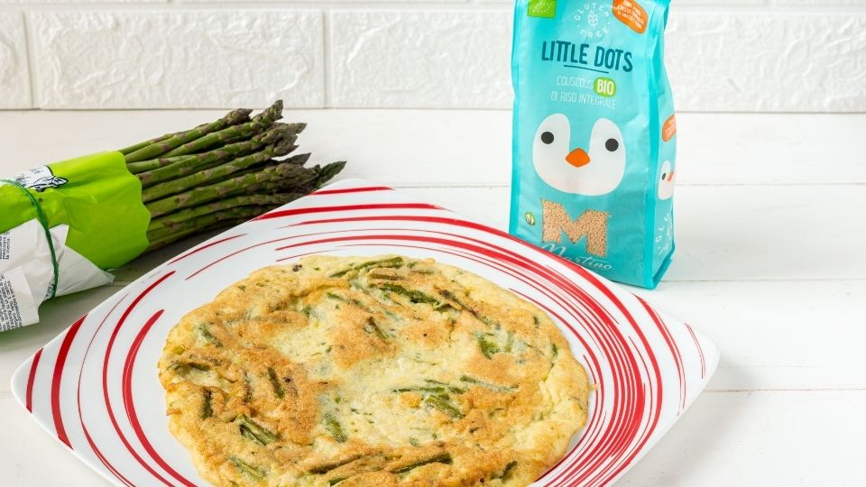 Frittata di couscous con asparagi