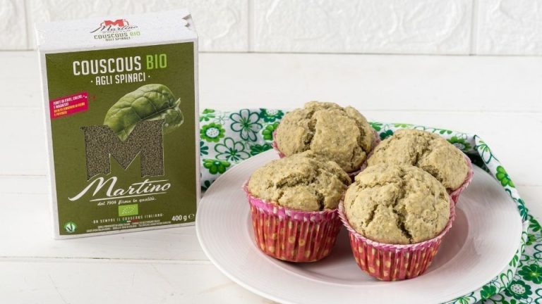 Muffin di couscous agli spinaci