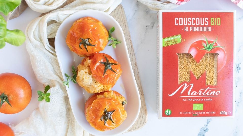 Pomodori ripieni di couscous al forno