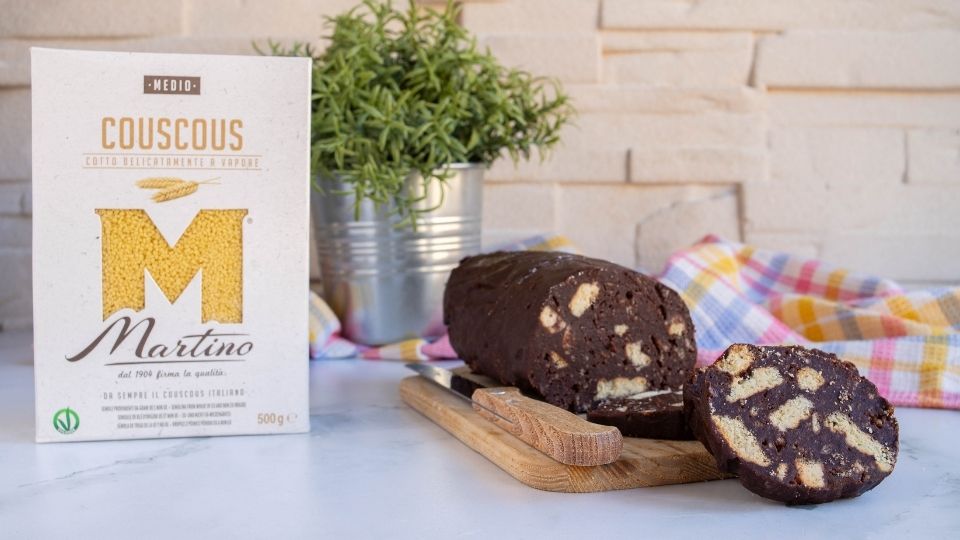 Salame di cioccolato e couscous