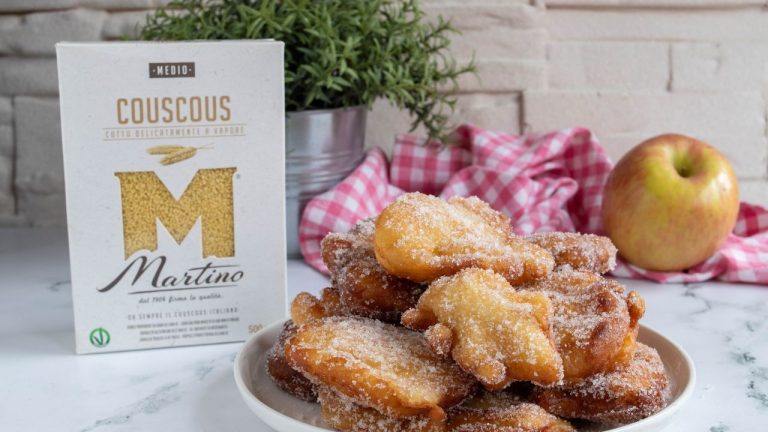 Frittelle di mele e couscous